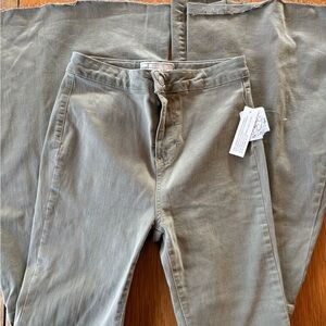 Free People Olive Boot Cut Pants